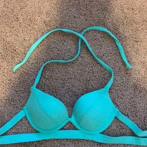 Teal VS bathing suit top